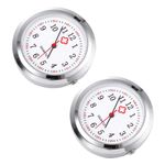 Hemobllo Pocket Watch Dial Clip- on Watch Lapel Pin Watch Watch Dial Supplies for Doctors Staff 2pcs