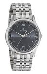 Titan Karishma Black Dial Analog with Day and Date Stainless Steel Strap watch for Men-NS1636SM01