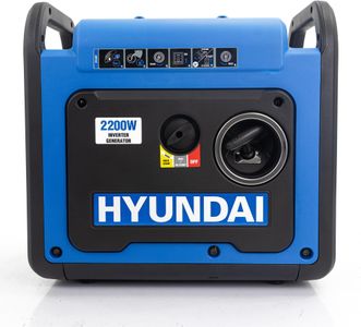 Hyundai 4000W Portable Petrol Inverter Generator – Electric Start, Remote, Quiet Case