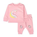 ARIEL Cotton Clothing Sets for Baby Boys & girls - Unisex Clothing sets Full Sleeve T-shirt & Pant (SILVRHRN_2-3 Years)