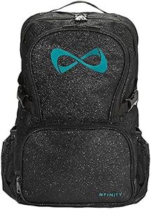 Nfinity Sparkle Backpack for Cheerleaders – Dazzling Glitter Finish, Extra Durable & Lightweight, Ideal for Travel, Fun Outings, and Adventures - Ample Storage with Adjustable Comfort Straps