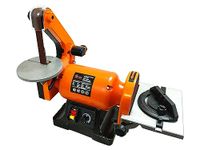 VOLTZ VZ-VDS-550 Electric Belt Grinder Sander (25 x 762 mm) Electric Belt & Disc (150mm) Sander 550W Grinder Polisher 2000-2850RPM Variable Speed Metal Bench Sanding Machine