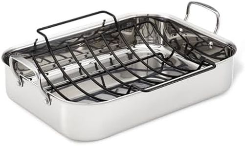 Anolon Stainless Steel Roaster with Rack 17x12.5 Inch