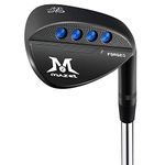 MAZEL Forged Golf Sand Wedge,Gap Wedge,Lob Wedge for Men,48/52/54/56/58/60 Degree Individual Golf Wedge,Milled Face for More Spin (Black 50 Degree, Right Handed)