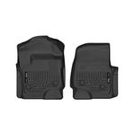 Husky Liners X-act Contour Floor Mats | Fits 2017-2024 Ford F-250/F-350/F-450 SD Super Crew/SuperCab Cab | Front Row, 2-pc Black - 52731