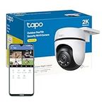 Tapo 2K Outdoor Pan/Tilt Security Wi-Fi Camera, IP65 Weatherproof, Motion Detection, 360° Visual Coverage,Full-Colour Night Vision,Cloud &Local Storage,Works with Alexa&Google Home(Tapo C510W)