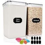 Moretoes Flour Container, 2 Pack 6.
