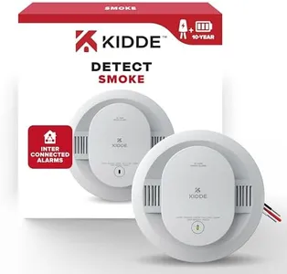 Kidde Hardwired Smoke Detector, 10-Year Battery Backup, Interconnectable, LED Warning Light Indicators