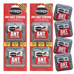 Nippon Ant Killer Indoor - Ant Bait Station 2x2 Pack - Nipon Ant Traps Indoor, Most Powerful Ant Killer Outdoor, Black & Red Ants Repellent, Dog Pet-Friendly Ant Control, UK Ant Nest Killer for Lawns