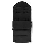 FYLO Premium Footmuff/Cosy Toes Fleece Lined Cosytoes Universal Fitting for Pushchairs Strollers Prams Buggy Baby 100cm - Black Jack