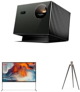 Portable Outdoor Cinema Solution:AWOL Valerion Pro2 Triple Laser Projector with 200" Outdoor Projector Screen and Stand