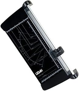 Ledah 330, Paper Trimmer A4, 10 Sheet Capacity, Solid Metal Cutting Base, Ergonomic Replaceable Cutting Head, Easy Cutting Scale, Black, for Home