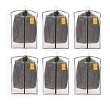 Srajanaa Transparent Men's Blazer Coat Suit Bag Cover Fold-over Breathable Garment Plastic Storage Bag (6 Piece)