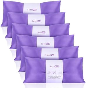 SUZZIPAD Lavender Eye Pillows for Relaxation with Aromatherapy, Weighted Eye Mask for Sleeping, Meditation, Hot & Cold Eye Compress for Dry Eyes, Relaxation Gifts for Women, Yoga Eye Pillow, 6 Pack