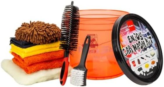 Maxshine 3.5-Gallon Car Wash Kit – Deluxe Plus Auto Detailing Set with Microfiber Towels, Brushes, Mitts & Drying Pad for Professional Car Cleaning