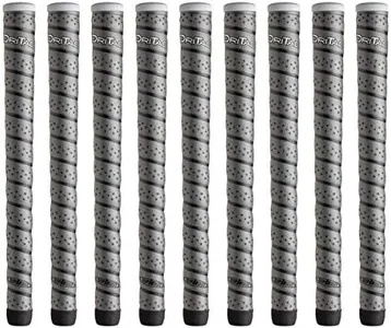 Winn Dri-Tac Wrap Oversize (+1/8") Dark Gray Golf Grips - 9 Piece Bundle