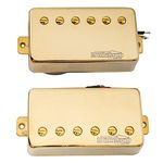 Wilkinson Vintage Alnico 5 PAF Style Humbucker Pickups Set for Epiphone USA Les Paul SG Style Electric Guitar, Gold