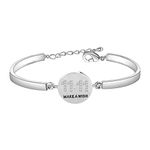 BNQL 11:11 Make a Wish Bracelet Spiritual Jewelry Wishing Bracelet Perfect Gif for Women, 2.4 inches, Metal, no gemstone