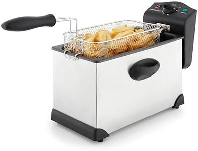 Morphy Richards Deep Fat Fryer, 3.5L, Variable Temperature Control, 1.2Kg Food Capacity, Viewing Window, Removable Tank, Detachable Handle, Fried Chicken, Chips, 2000W, Stainless Steel, 482000