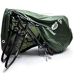 YardStash Bike Cover – XXL Reflective Bicycle Covers for Outside Storage - Waterproof & Weatherproof Garden Tarp Shelters for Bikes, Trikes, 29ers, and Electric Bicycles – Green