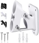 Flag Pole Holder for Outside House - Flag Holder, Flag Pole Mount, Heavy Duty Flag Pole Bracket, Flag Mounting Bracket, Aluminum Rust Free Coated, Stainless Hardware 1" Diameter