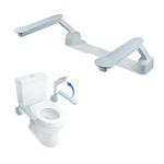Toilet Safety Frame for Seniors - Easy Installation & Super Sturdy Grab Bars Arms - Non-Bulky & Elegant Handicap Toilet Safety Rails - Seat Handles for Elderly, Disabled or Mobility Issues