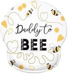 Gesmatic Ergonomic Mouse Pad with Wrist Support,Mouse Pad with Wrist Rest,Dad Quote Relieve Wrist Pain Gel Mouse Pad,Non-Slip Rubber Base Mousepad for Laptop,Computer,Prefect for Office & Home