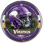 Wincraft NFL Minnesota Vikings Chrome Clock