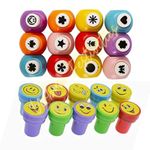 Urban Festivities 22 Pcs Art & Craft Kit 12 Craft Punches & 10 Emoji Stamps for Kids Craft Punches Machine for Art & Craft Project Assorted Shapes Multicolor (Pack of 22)