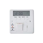 Digital Timer Switch Fused Spur Wall Controller For Electric Towel Rail Radiators Timeswitch