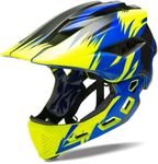 Natuway Kids Full Face HelmetS for Cycling Scooter Skateboard BMX Bike Roller-Skate Protective Gear Blue