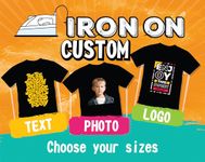 Custom Iron On Heat Transfers - 9 Inch Youth Size - DIY T-Shirt Heat Transfer Ready to Apply DTF Iron On Personalised - Your Custom Design, Gang Sheet Transfers