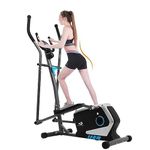 XEO HOME Cross Trainers Magnetic Elliptical Machine Ultra Quite 3KG Flywheel 8 Level Adjustable Resistance Training Exercise Equipment for Home or Gym Use with LCD Monitor Pulse Sensor