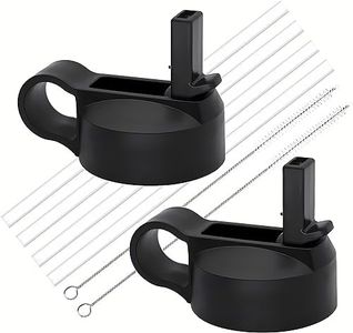 Ouharty Wide Mouth Straw Lids for Hydro Flask Lids with Straw Compatible with Most Wide Mouth Water Bottle 18 20 32 40 64 oz
