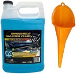 UCS 10015 2-In-1 Windshield Washer Fluid & Bug Remover 1 Gallon with Durable Plastic Funnel