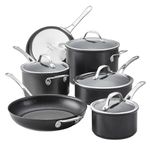 Anolon X - SearTech Nonstick 10-Piece Cookware Set, Induction Cooktop Compatible