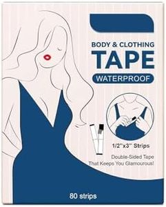 80 Piezas de cinta de Belleza de Moda, Cinta de Doble Cara Transparente Adhesive Tape para Clothes Body, Cinta para Fijar el Escote, Dobladillo, para Ropa de Vestir, Cuerpo, Boda, Baile de Graduación