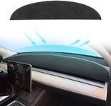 MASHA Dashboard Cover for Tesla Model 3/Y, Flannel Dashboard Pad Dash Mat Compatible with Tesla Model Y Model 3 2017-2021 2022 2023 Dashboard Decorative Interior Auto Accessories