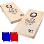 Original American Cornhole® Pro | Tossing Game | 100% Wooden | 2 Boards + 8 Bags + 1 Storage Bag | Official Dimensions | Outdoor & Beach Sport | 100% Fun | OriginalCup®