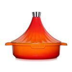 Moroccan Tagine Cooking Pot | Oven Proof | 28cm Large | Induction, Gas, Electric, Ceramic Hobs Safe | Greblon Non Stick Chemical Free Coating (Orange)