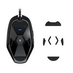 kwmobile Mouse Feet Replacement Compatible with Logitech G303 / G302 Computer Mouse Skates Sticker - Black