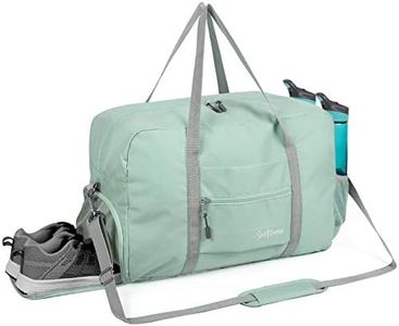 Sports Gym Bag with Wet Pocket & Shoes Compartment, Travel Duffel Bag for Men and Women Lightweight, Mint Green