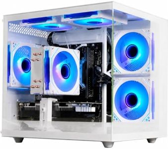 WIWB Prebuilt Gaming PC Desktop, Ryzen 7 4700LE, Radeon RX 580 8GB