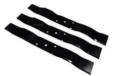 3 x 38.5 cm blades for Stiga Villa Park Mulcher 100 100M 102 M 102M lawn tractor - HQ steel