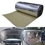 LINGDA 21.53 SqFT 10mm Heat Shield Thermal, Car sound insulation Proofing Deadener Mat, HeatProof waterproof Noise Insulation (40inch X 80inch)