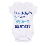 BKD Toddler Baby Boys Girls Outfits Fishing with Daddy Shirts Infant Baby Boys Girls Onesie Bodysuit for Fathers Day (DFishing-W-Ca, 6-12 Months)