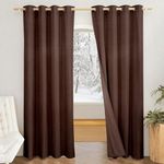 Amazon Brand - Solimo Polyester Multi Blackout Semi Sheer Curtains | Door- 7 Feet | Pack of 2 | Bedroom Living Room Kids Room | Blackout Door Curtain | 210 GSM | Blue Solbo-004-7Ft-So2
