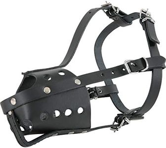 Zolux Police Muselière en Cuir Réglable Adapté aux Malinois Mâles Noir T5