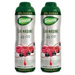 Cordial Syrup Bundle with Teisseire Grenadine Le Syrup Sugar Free 600ml (2 Pack)