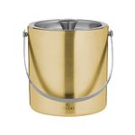Viners Barware Gold Double Wall Ice Bucket, 1.5 L